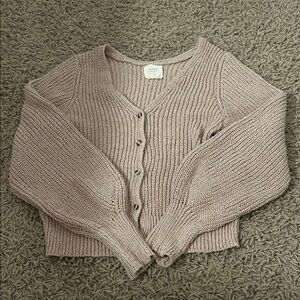 Women’s Tan Cardigan Sweater